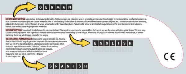 Burning Sun Eclipse Glasses (Multi-Language)
